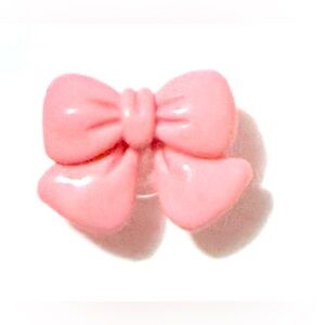 (10 for $16) Bow Glossy Resin Croc Charm Shoe Charm Jibbit Disney Croc Charm